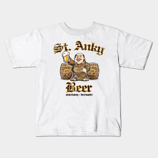 St. Anky Beer Kids T-Shirt by MindsparkCreative